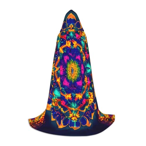 YQxwJL Kapuzenumhang mit Mandala-Druck, Uni-Umhang, Hexenumhang, Vampirumhang für Halloween-Kostüme YQxwJL Kapuzenumhang mit Mandala-Druck, Uni-Umhang, Hexenumhang, Vampirumhang für Halloween-Kostüme von YQxwJL