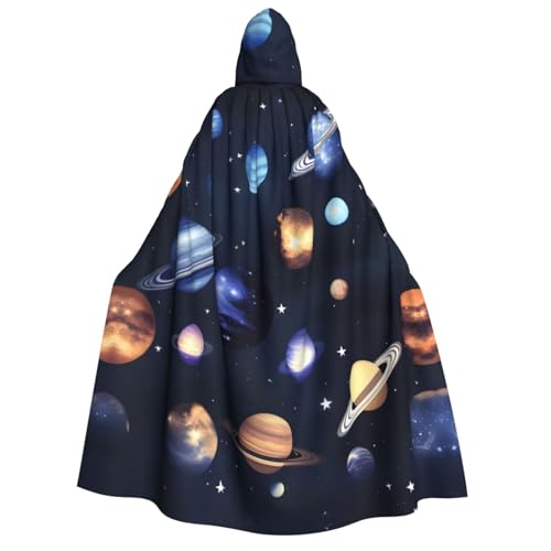 YQxwJL Kapuzenumhang mit Planeten, Sternen und galaktischem Systemdruck, volle Länge, Halloween-Umhang, Party-Umhang, Cosplay, Partykostüme für Damen und Herren YQxwJL Kapuzenumhang mit Planeten, Sternen und galaktischem Systemdruck, volle Länge, Halloween-Umhang, Party-Umhang, Cosplay, Partykostüme für Damen und Herren von YQxwJL
