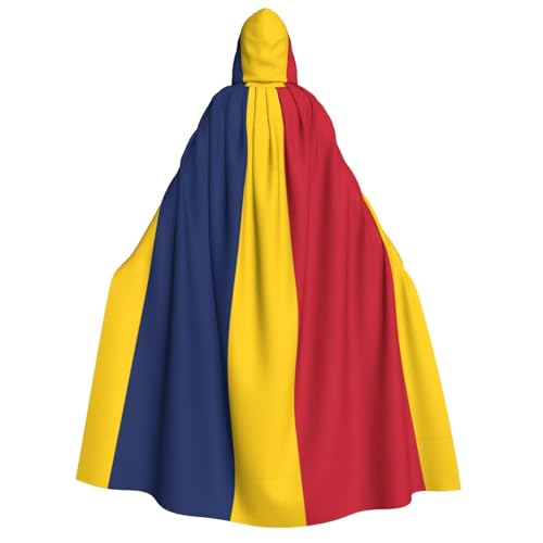 YQxwJL Kapuzenumhang mit Tschad-Flagge, Uni, für Erwachsene, Hexenumhang, Horror-Umhang, für Halloween, Cosplay-Kostüme von YQxwJL
