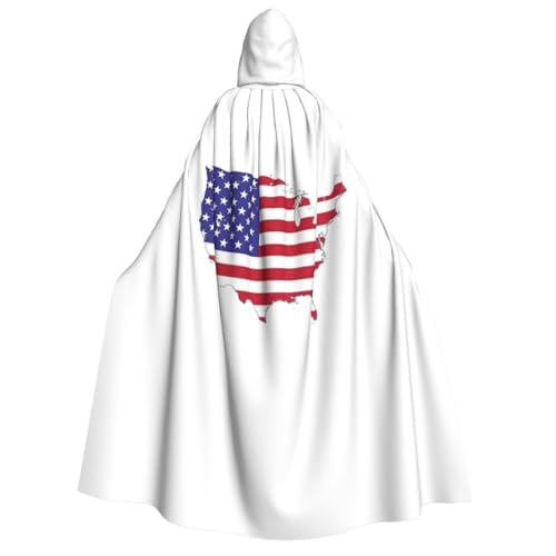 YQxwJL Kapuzenumhang mit USA-Flagge, volle Länge, Halloween-Umhang, Party-Umhang, Cosplay, Party-Kostüme für Damen und Herren YQxwJL Kapuzenumhang mit USA-Flagge, volle Länge, Halloween-Umhang, Party-Umhang, Cosplay, Party-Kostüme für Damen und Herren von YQxwJL