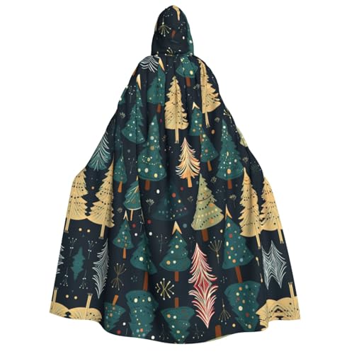 YQxwJL Kapuzenumhang mit Weihnachtsbaum-Aufdruck, Hexenumhang, Horror-Umhang, für Halloween, Cosplay-Kostüme YQxwJL Kapuzenumhang mit Weihnachtsbaum-Aufdruck, Hexenumhang, Horror-Umhang, für Halloween, Cosplay-Kostüme von YQxwJL