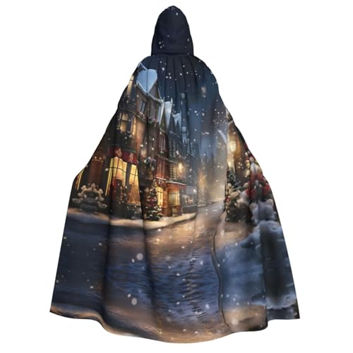 YQxwJL Kapuzenumhang mit Weihnachtsmotiv, Uni, für Erwachsene, Hexenumhang, Horror-Umhang, für Halloween, Cosplay-Kostüme von YQxwJL