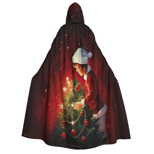 YQxwJL Kapuzenumhang mit Weihnachtsmotiv, volle Länge, Halloween-Umhang, Party-Umhang, Cosplay, Party-Kostüme für Damen und Herren YQxwJL Kapuzenumhang mit Weihnachtsmotiv, volle Länge, Halloween-Umhang, Party-Umhang, Cosplay, Party-Kostüme für Damen und Herren von YQxwJL