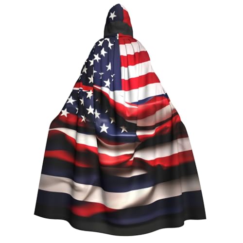 YQxwJL Kapuzenumhang mit amerikanischer Flagge, volle Länge, Halloween-Umhang, Party-Umhang, Cosplay, Party-Kostüme für Damen und Herren YQxwJL Kapuzenumhang mit amerikanischer Flagge, volle Länge, Halloween-Umhang, Party-Umhang, Cosplay, Party-Kostüme für Damen und Herren von YQxwJL