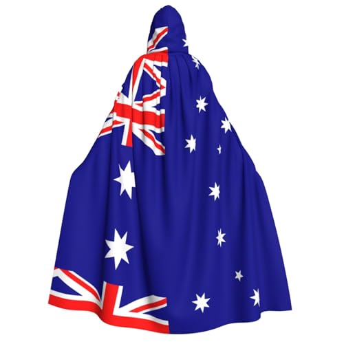 YQxwJL Kapuzenumhang mit australischer Flagge, Hexenumhang, Horror-Umhang, für Halloween, Cosplay-Kostüme YQxwJL Kapuzenumhang mit australischer Flagge, Hexenumhang, Horror-Umhang, für Halloween, Cosplay-Kostüme von YQxwJL