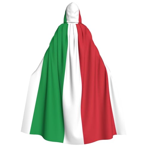 YQxwJL Kapuzenumhang mit italienischer Flagge, Uni, Hexenumhang, Horror-Umhang, für Halloween, Cosplay-Kostüme YQxwJL Kapuzenumhang mit italienischer Flagge, Uni, Hexenumhang, Horror-Umhang, für Halloween, Cosplay-Kostüme von YQxwJL