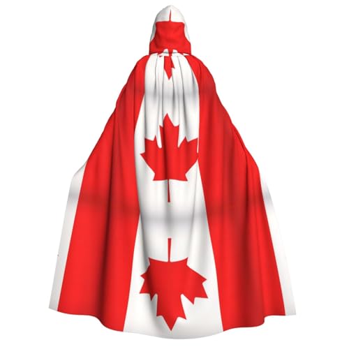 YQxwJL Kapuzenumhang mit kanadischer Flagge, Hexenumhang, Horror-Umhang, für Halloween, Cosplay-Kostüme, Uni YQxwJL Kapuzenumhang mit kanadischer Flagge, Hexenumhang, Horror-Umhang, für Halloween, Cosplay-Kostüme, Uni von YQxwJL