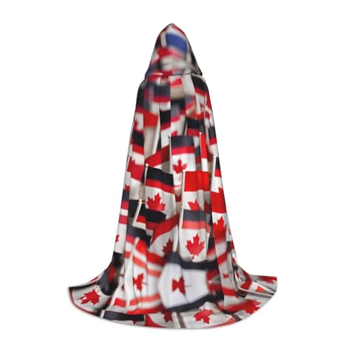 YQxwJL Kapuzenumhang mit kleinen kanadischen Flaggen, langer Kapuzenumhang, Halloween-Umhang, Kostüme, Kapuzenumhang, Maskerade YQxwJL Kapuzenumhang mit kleinen kanadischen Flaggen, langer Kapuzenumhang, Halloween-Umhang, Kostüme, Kapuzenumhang, Maskerade von YQxwJL