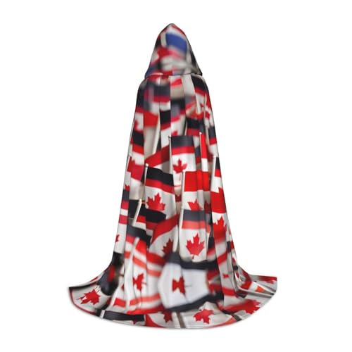 YQxwJL Kapuzenumhang mit kleinen kanadischen Flaggen, uni, Hexen-Zauberer-Umhang, Vampirumhang für Halloween, Cosplay-Kostüme YQxwJL Kapuzenumhang mit kleinen kanadischen Flaggen, uni, Hexen-Zauberer-Umhang, Vampirumhang für Halloween, Cosplay-Kostüme von YQxwJL