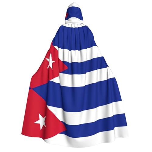 YQxwJL Kapuzenumhang mit kubanischer Flagge, Hexenumhang, für Herren, Horror-Umhang, für Halloween, Cosplay-Kostüme YQxwJL Kapuzenumhang mit kubanischer Flagge, Hexenumhang, für Herren, Horror-Umhang, für Halloween, Cosplay-Kostüme von YQxwJL