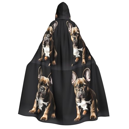 YQxwJL Kapuzenumhang mit langen Ohren, französische Bulldogge, Uni, Erwachsene, Hexenumhang, Horror-Umhang, für Halloween, Cosplay-Kostüme YQxwJL Kapuzenumhang mit langen Ohren, französische Bulldogge, Uni, Erwachsene, Hexenumhang, Horror-Umhang, für Halloween, Cosplay-Kostüme von YQxwJL