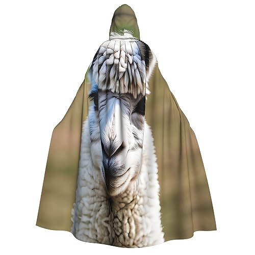 YQxwJL Kapuzenumhang mit niedlichem Lama-Muster, Uni, für Erwachsene, Hexenumhang, Horror-Umhang, für Halloween, Cosplay-Kostüme YQxwJL Kapuzenumhang mit niedlichem Lama-Muster, Uni, für Erwachsene, Hexenumhang, Horror-Umhang, für Halloween, Cosplay-Kostüme von YQxwJL