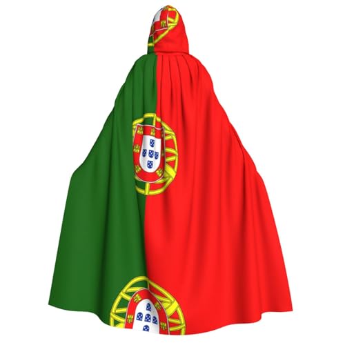 YQxwJL Kapuzenumhang mit portugiesischer Flagge, Uni, Hexenumhang, Horror-Umhang, für Halloween, Cosplay-Kostüme YQxwJL Kapuzenumhang mit portugiesischer Flagge, Uni, Hexenumhang, Horror-Umhang, für Halloween, Cosplay-Kostüme von YQxwJL