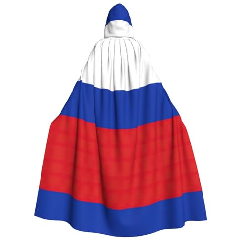 YQxwJL Kapuzenumhang mit russischer Flagge, Uni, Hexenumhang, Horror-Umhang, für Halloween, Cosplay-Kostüme YQxwJL Kapuzenumhang mit russischer Flagge, Uni, Hexenumhang, Horror-Umhang, für Halloween, Cosplay-Kostüme von YQxwJL