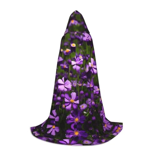 YQxwJL Kapuzenumhang mit violettem Blumendruck, lang, Halloween-Umhang, Kostüme, Kapuzenumhang, Maskerade YQxwJL Kapuzenumhang mit violettem Blumendruck, lang, Halloween-Umhang, Kostüme, Kapuzenumhang, Maskerade von YQxwJL