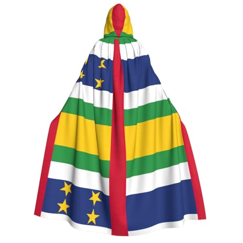 YQxwJL Kapuzenumhang mit zentralafrikanischer Flagge, Hexenumhang, Horror-Umhang, für Halloween, Cosplay-Kostüme YQxwJL Kapuzenumhang mit zentralafrikanischer Flagge, Hexenumhang, Horror-Umhang, für Halloween, Cosplay-Kostüme von YQxwJL