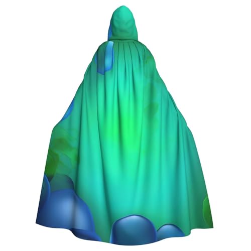 YQxwJL Karnevals-Umhang, Zauberer-Umhang, mit Kapuze, für Erwachsene, Halloween, Cosplay-Kostüme, Blaugrün YQxwJL Karnevals-Umhang, Zauberer-Umhang, mit Kapuze, für Erwachsene, Halloween, Cosplay-Kostüme, Blaugrün von YQxwJL