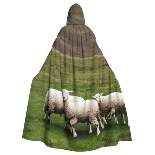 YQxwJL Lambs And Sheep Print Carnival Cape Robe Cloak, Zauberer Hooded Cloak, For Adults Halloween Cosplay Costumes YQxwJL Lambs And Sheep Print Carnival Cape Robe Cloak, Zauberer Hooded Cloak, For Adults Halloween Cosplay Costumes von YQxwJL