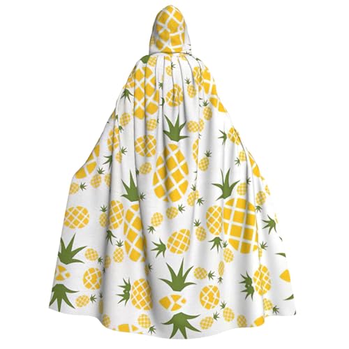 YQxwJL Langer Kapuzenumhang mit Ananas-Aufdruck, Uni, mit Kapuze, Halloween, Weihnachten, Kostüme, Partyumhang YQxwJL Langer Kapuzenumhang mit Ananas-Aufdruck, Uni, mit Kapuze, Halloween, Weihnachten, Kostüme, Partyumhang von YQxwJL