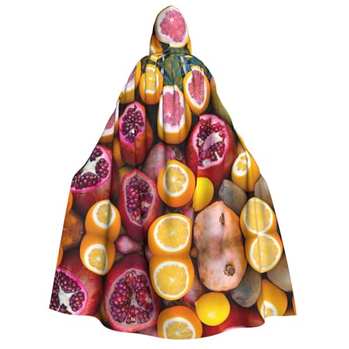 YQxwJL Langer Kapuzenumhang mit Fruchtbild, Uni, mit Kapuze, Halloween, Weihnachten, Kostüme, Partyumhang YQxwJL Langer Kapuzenumhang mit Fruchtbild, Uni, mit Kapuze, Halloween, Weihnachten, Kostüme, Partyumhang von YQxwJL
