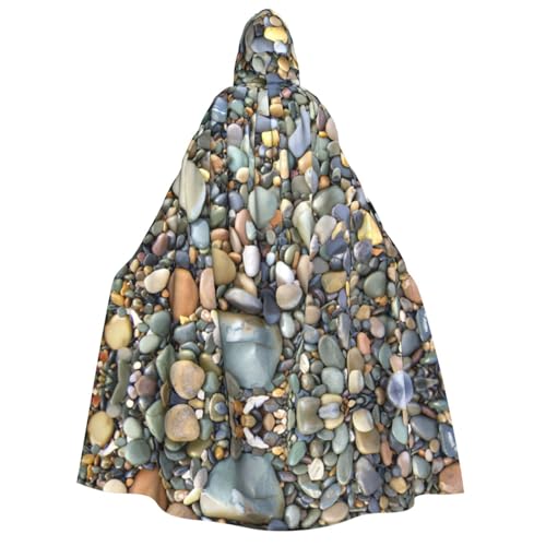 YQxwJL Langer Kapuzenumhang mit Kieselstein-Druck, Uni, mit Kapuze, Halloween, Weihnachten, Kostüme, Partyumhang YQxwJL Langer Kapuzenumhang mit Kieselstein-Druck, Uni, mit Kapuze, Halloween, Weihnachten, Kostüme, Partyumhang von YQxwJL