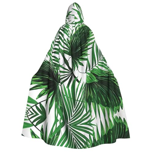 YQxwJL Langer Kapuzenumhang mit Palmenmotiv, Uni, mit Kapuze, Halloween, Weihnachten, Kostüme, Partyumhang YQxwJL Langer Kapuzenumhang mit Palmenmotiv, Uni, mit Kapuze, Halloween, Weihnachten, Kostüme, Partyumhang von YQxwJL