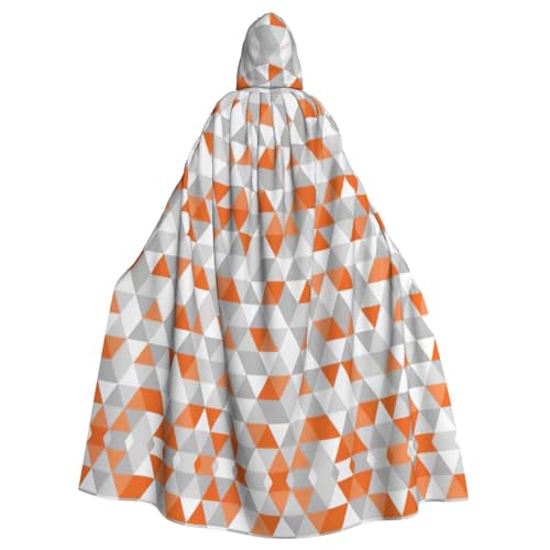 YQxwJL Langer Umhang mit Dreiecksmuster, Uni, mit Kapuze, Halloween, Weihnachten, Kostüme, Partyumhang YQxwJL Langer Umhang mit Dreiecksmuster, Uni, mit Kapuze, Halloween, Weihnachten, Kostüme, Partyumhang von YQxwJL