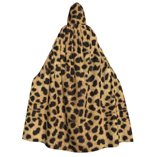 YQxwJL Langer Umhang mit Leopardenmuster, Uni, Umhang mit Kapuze, Halloween-Kostüm, Umhang für Erwachsene, Vampir-Hexenumhang YQxwJL Langer Umhang mit Leopardenmuster, Uni, Umhang mit Kapuze, Halloween-Kostüm, Umhang für Erwachsene, Vampir-Hexenumhang von YQxwJL