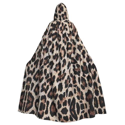 YQxwJL Langer Umhang mit Leopardenmuster, Uni, mit Kapuze, Halloween, Weihnachten, Kostüme, Partyumhang YQxwJL Langer Umhang mit Leopardenmuster, Uni, mit Kapuze, Halloween, Weihnachten, Kostüme, Partyumhang von YQxwJL