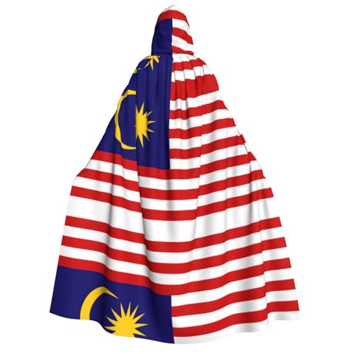 YQxwJL Langer Umhang mit Malaysia-Flagge, Uni, Umhang mit Kapuze, Halloween-Kostüm, Umhang für Erwachsene, Vampir-Hexenumhang YQxwJL Langer Umhang mit Malaysia-Flagge, Uni, Umhang mit Kapuze, Halloween-Kostüm, Umhang für Erwachsene, Vampir-Hexenumhang von YQxwJL