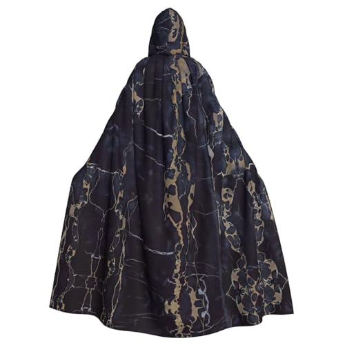 YQxwJL Langer Umhang mit Marmormuster, Uni, mit Kapuze, Halloween, Weihnachten, Kostüme, Partyumhang YQxwJL Langer Umhang mit Marmormuster, Uni, mit Kapuze, Halloween, Weihnachten, Kostüme, Partyumhang von YQxwJL