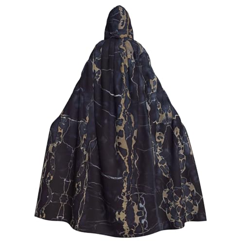 YQxwJL Langer Umhang mit Marmormuster für Herren und Damen, Umhang mit Kapuze für Halloween, Mittelalter, Renaissance, Hexenkostüm YQxwJL Langer Umhang mit Marmormuster für Herren und Damen, Umhang mit Kapuze für Halloween, Mittelalter, Renaissance, Hexenkostüm von YQxwJL
