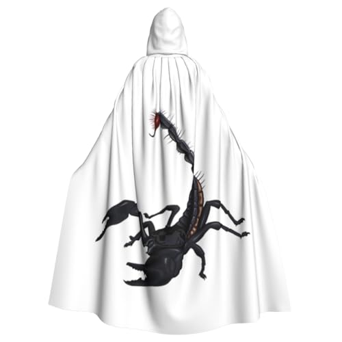 YQxwJL Langer Umhang mit Skorpion-Druck, für Herren und Damen, Umhang mit Kapuze für Halloween, Mittelalter, Renaissance, Hexenkostüm YQxwJL Langer Umhang mit Skorpion-Druck, für Herren und Damen, Umhang mit Kapuze für Halloween, Mittelalter, Renaissance, Hexenkostüm von YQxwJL