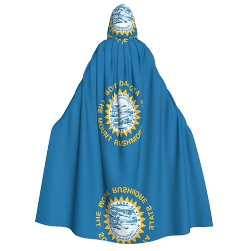 YQxwJL Langer Umhang mit Süddakota-Flagge, Uni, Umhang mit Kapuze, Halloween-Kostüm, Umhang für Erwachsene, Vampir-Hexenumhang YQxwJL Langer Umhang mit Süddakota-Flagge, Uni, Umhang mit Kapuze, Halloween-Kostüm, Umhang für Erwachsene, Vampir-Hexenumhang von YQxwJL