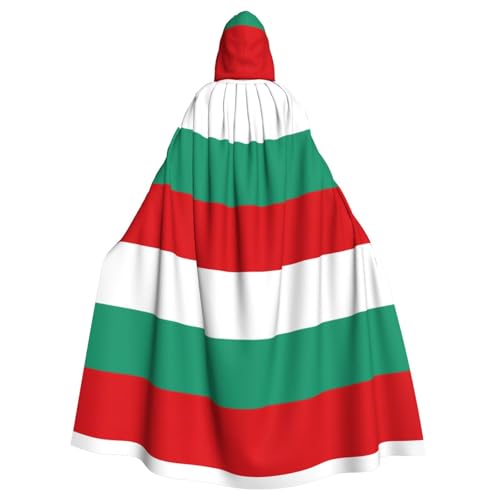 YQxwJL Langer Umhang mit bulgarischer Flagge, für Herren und Damen, Umhang mit Kapuze für Halloween, Mittelalter, Renaissance, Hexenkostüm YQxwJL Langer Umhang mit bulgarischer Flagge, für Herren und Damen, Umhang mit Kapuze für Halloween, Mittelalter, Renaissance, Hexenkostüm von YQxwJL