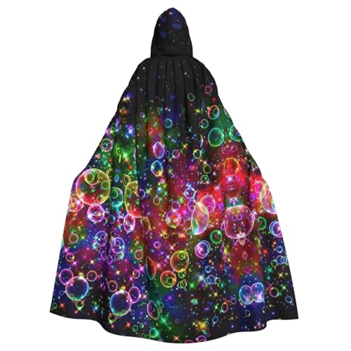 YQxwJL Langer Umhang mit bunten Regenbogen-Sternen, für Herren und Damen, Umhang mit Kapuze für Halloween, Mittelalter, Renaissance, Hexenkostüm YQxwJL Langer Umhang mit bunten Regenbogen-Sternen, für Herren und Damen, Umhang mit Kapuze für Halloween, Mittelalter, Renaissance, Hexenkostüm von YQxwJL