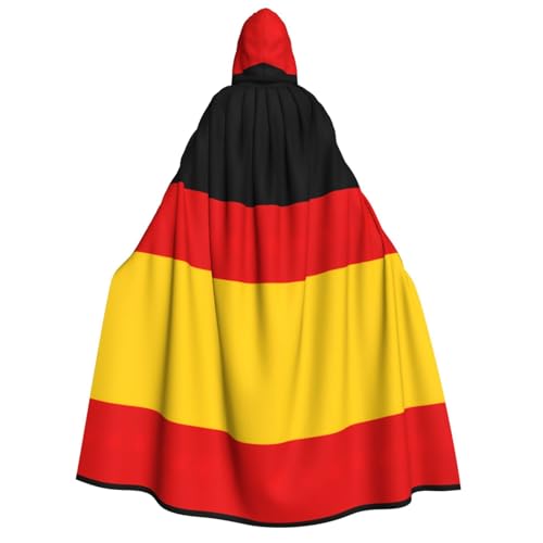 YQxwJL Langer Umhang mit deutscher Flagge, Uni, Umhang mit Kapuze, Halloween-Kostüm, Umhang für Erwachsene, Vampir-Hexenumhang YQxwJL Langer Umhang mit deutscher Flagge, Uni, Umhang mit Kapuze, Halloween-Kostüm, Umhang für Erwachsene, Vampir-Hexenumhang von YQxwJL