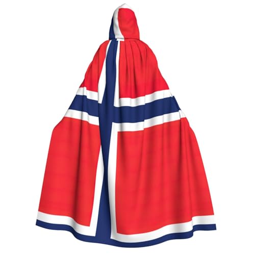 YQxwJL Langer Umhang mit norwegischer Flagge, Uni, Umhang mit Kapuze, Halloween-Kostüm, Umhang für Erwachsene, Vampir-Hexenumhang YQxwJL Langer Umhang mit norwegischer Flagge, Uni, Umhang mit Kapuze, Halloween-Kostüm, Umhang für Erwachsene, Vampir-Hexenumhang von YQxwJL