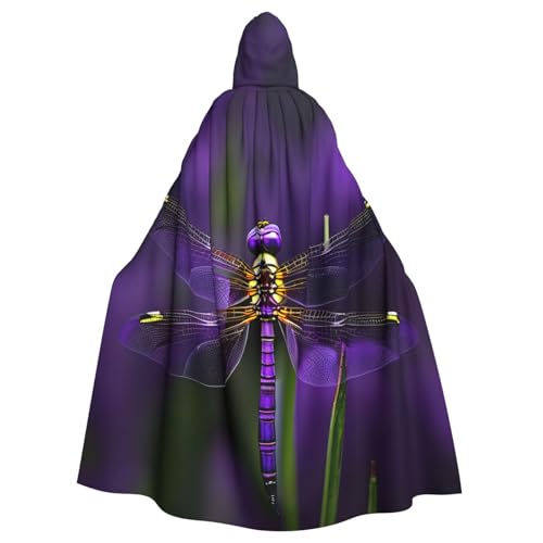 YQxwJL Lila Libellen-Druck Karneval Umhang Robe Umhang Zauberer Kapuzenumhang für Erwachsene Halloween Cosplay Kostüme YQxwJL Lila Libellen-Druck Karneval Umhang Robe Umhang Zauberer Kapuzenumhang für Erwachsene Halloween Cosplay Kostüme von YQxwJL