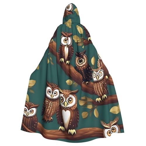 YQxwJL Magischer Eulen-Druck, Karneval, Umhang, Zauberer, Kapuzenumhang, für Erwachsene, Halloween, Cosplay-Kostüme YQxwJL Magischer Eulen-Druck, Karneval, Umhang, Zauberer, Kapuzenumhang, für Erwachsene, Halloween, Cosplay-Kostüme von YQxwJL