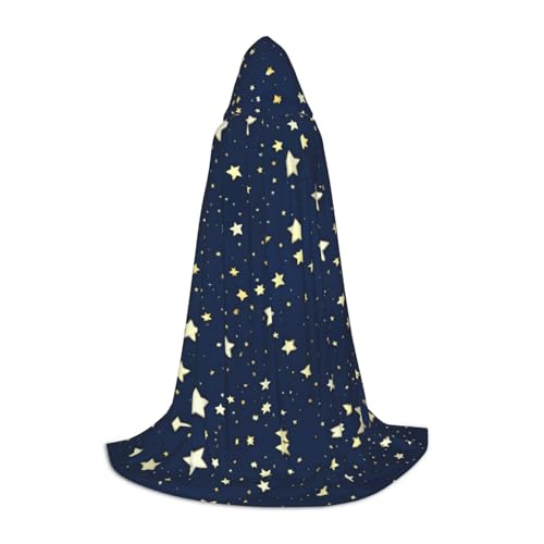 YQxwJL Marineblauer Kapuzenumhang mit Sternenhimmel-Druck, Uni-Umhang, Hexenumhang, Hexenumhang, Vampirumhang für Halloween-Kostüme YQxwJL Marineblauer Kapuzenumhang mit Sternenhimmel-Druck, Uni-Umhang, Hexenumhang, Hexenumhang, Vampirumhang für Halloween-Kostüme von YQxwJL