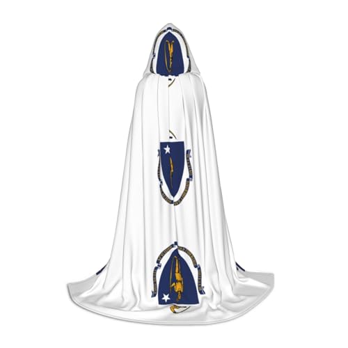 YQxwJL Massachusetts Umhang mit Kapuze, Hexen-Zauberer-Umhang, Uni, mit Staatsflagge, für Halloween, Cosplay, Party-Kostüm YQxwJL Massachusetts Umhang mit Kapuze, Hexen-Zauberer-Umhang, Uni, mit Staatsflagge, für Halloween, Cosplay, Party-Kostüm von YQxwJL