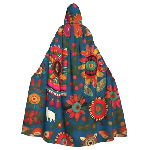 YQxwJL Mexikanische Volkskunst Boho Druck Karneval Umhang Robe Umhang Zauberer Kapuzenumhang für Erwachsene Halloween Cosplay Kostüme YQxwJL Mexikanische Volkskunst Boho Druck Karneval Umhang Robe Umhang Zauberer Kapuzenumhang für Erwachsene Halloween Cosplay Kostüme von YQxwJL