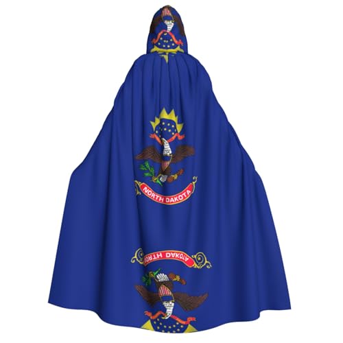 YQxwJL North Dakota Umhang mit Staatsflagge, langer Umhang, Uni, Umhang mit Kapuze, Halloween-Kostüm, Umhang für Erwachsene, Vampir-Hexenumhang YQxwJL North Dakota Umhang mit Staatsflagge, langer Umhang, Uni, Umhang mit Kapuze, Halloween-Kostüm, Umhang für Erwachsene, Vampir-Hexenumhang von YQxwJL