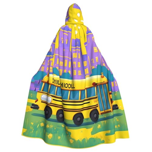 YQxwJL Schulbus-Aufdruck, Karneval, Umhang, Zauberer, Kapuzenumhang, für Erwachsene, Halloween, Cosplay-Kostüme YQxwJL Schulbus-Aufdruck, Karneval, Umhang, Zauberer, Kapuzenumhang, für Erwachsene, Halloween, Cosplay-Kostüme von YQxwJL