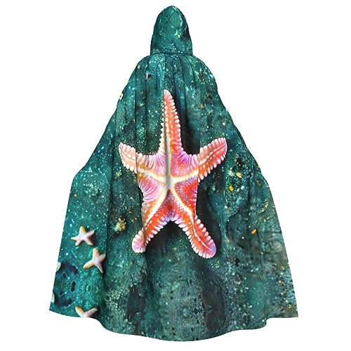 YQxwJL Seewasser-Muschel-Aufdruck, Uni, Erwachsene, Kapuzenumhang, Hexenumhang, Horror-Umhang, für Halloween, Cosplay-Kostüme YQxwJL Seewasser-Muschel-Aufdruck, Uni, Erwachsene, Kapuzenumhang, Hexenumhang, Horror-Umhang, für Halloween, Cosplay-Kostüme von YQxwJL