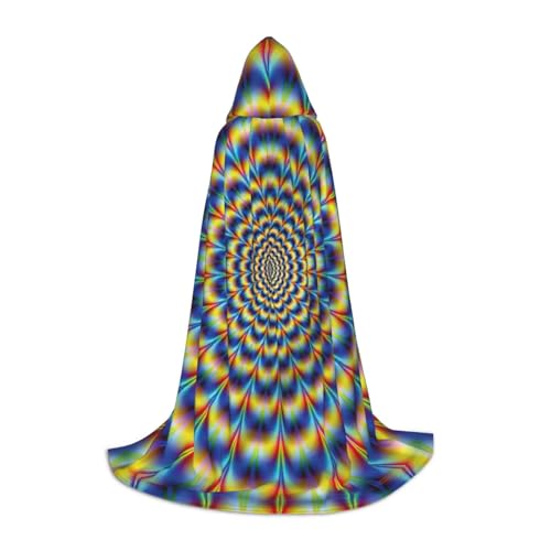 YQxwJL Spiral-Umhang mit optischer Täuschung, Uni, mit Kapuze, Hexen-Zauberer-Umhang, für Halloween, Cosplay, Party-Kostüm YQxwJL Spiral-Umhang mit optischer Täuschung, Uni, mit Kapuze, Hexen-Zauberer-Umhang, für Halloween, Cosplay, Party-Kostüm von YQxwJL