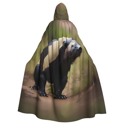 YQxwJL Süßer Honigdachs-Aufdruck, Karnevals-Umhang, Zauberer-Kapuzenumhang, für Erwachsene, Halloween, Cosplay-Kostüme YQxwJL Süßer Honigdachs-Aufdruck, Karnevals-Umhang, Zauberer-Kapuzenumhang, für Erwachsene, Halloween, Cosplay-Kostüme von YQxwJL