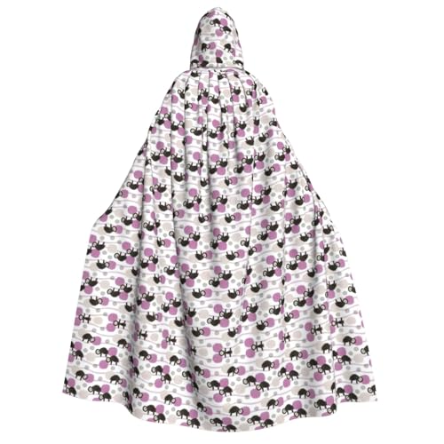 YQxwJL Süßer kleiner Baby-Faultier-Druck, langer Kapuzenumhang, Uni, mit Kapuze, Halloween, Weihnachten, Kostüme, Party-Umhang YQxwJL Süßer kleiner Baby-Faultier-Druck, langer Kapuzenumhang, Uni, mit Kapuze, Halloween, Weihnachten, Kostüme, Party-Umhang von YQxwJL