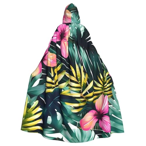 YQxwJL Tropischer Sommer-Umhang mit hawaiianischer Blume, Palmenblätter, Karneval, Umhang, Zauberer, Kapuzenumhang, für Erwachsene, Halloween, Cosplay-Kostüme YQxwJL Tropischer Sommer-Umhang mit hawaiianischer Blume, Palmenblätter, Karneval, Umhang, Zauberer, Kapuzenumhang, für Erwachsene, Halloween, Cosplay-Kostüme von YQxwJL